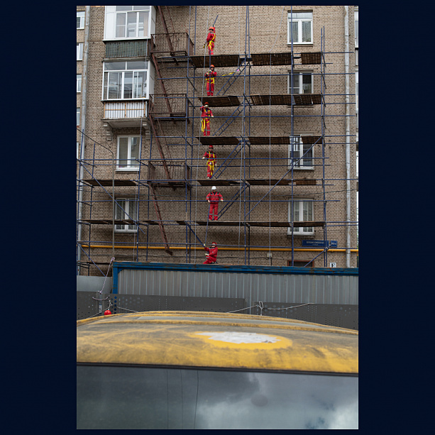 Держать строй! Фотограф Машевский.